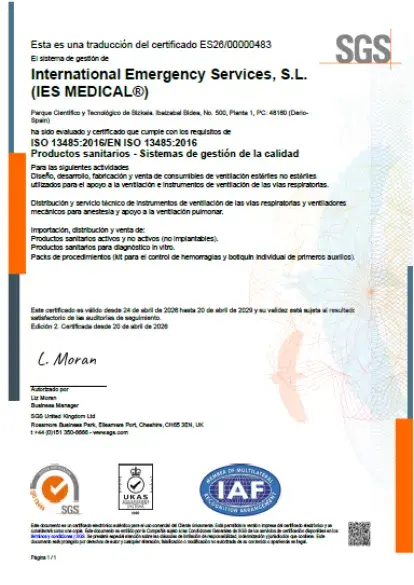 ISO 13485 ES