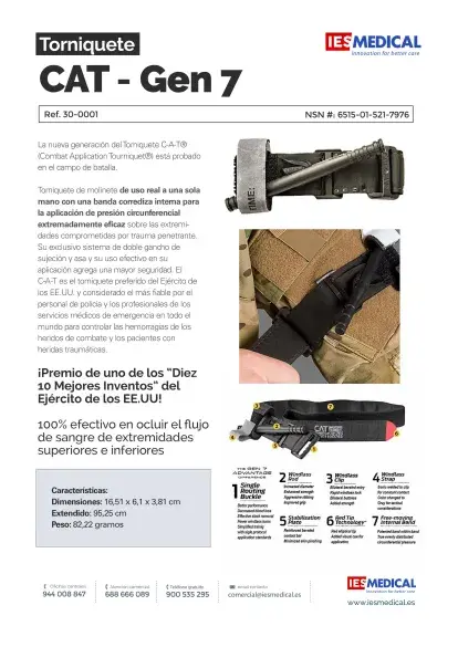 Ficha Torniquete CAT Gen7