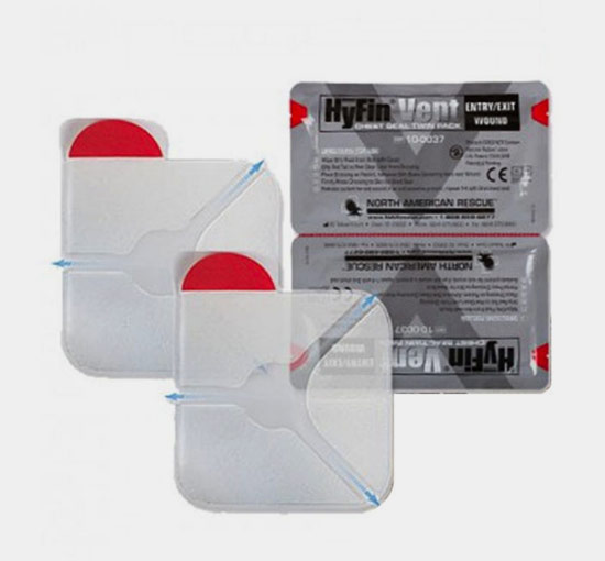 Detalle pack Parche torácico HyFin Vent Twin Pack IES MEDICAL